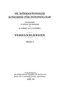 Proceedings   International Congress of Entomology