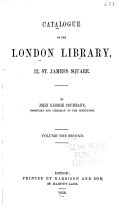 Catalogue of the London Library