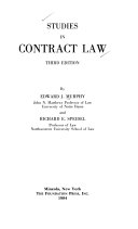 Studies in Contract Law