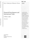 Financial Development and International Trade