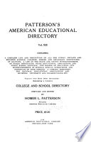 Patterson s American Educational Directory