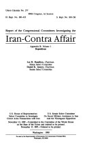 Report of the Congressional Committees Investigating the Iran Contra Affair