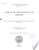 Studies on the Thermodynamics of the Atmosphere Book