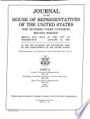 Journal of the House of Representatives of the United States