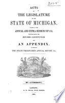 Acts of the Legislature of the State of Michigan