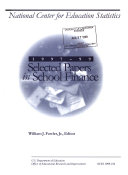 Selected Papers in School Finance