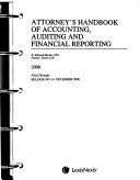 Attorney s Handbook of Accounting  Auditing  and Financial Reporting