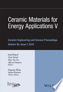 Ceramic Materials for Energy Applications V Book