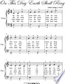 On This Day Earth Shall Ring Easy Piano Sheet Music