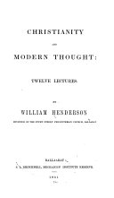 Christianity and Modern Thought: Twelve Lectures