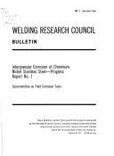 Welding Research Council Bulletin Series