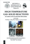High Temperature Gas-Solid Reactions in Earth and Planetary Processes