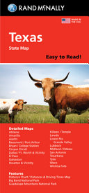 Rand McNally Easy to Read Folded Map  Texas State Map Book PDF