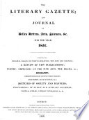 The London Literary Gazette and Journal of Belles Lettres  Arts  Sciences  Etc