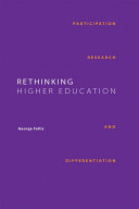 Rethinking Higher Education