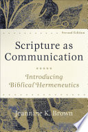 Scripture as Communication Book PDF