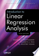 Introduction to Linear Regression Analysis Book