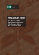 Manual de Estilo Book José ROMERA CASTILLO,Miguel Ángel PÉREZ PRIEGO,Vidal LAMÍQUIZ IBÁÑEZ,María Luz GUTIÉRREZ ARAUS