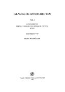 Islamische Handschriften: Handschriften der Max Freiherr von Oppenheim Stiftung (KÖLN)