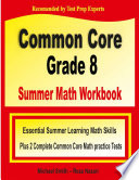Common Core Grade 8 Summer Math Workbook Book PDF