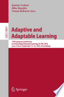 Adaptive and Adaptable Learning Book