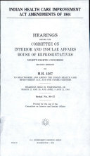Indian Health Care Improvement Act Amendments of 1984