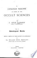    A    Catalogue Raisonn   of Works on the Occult Sciences