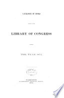 Catalogue of Books Added to the Library of Congress