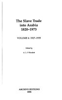 The Slave Trade Into Arabia 1820-1973: 1927-1935