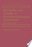 Reliability And Validity In Neuropsychological Assessment