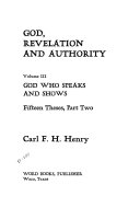 God  revelation and authority