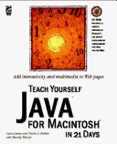 Teach Yourself Java for Macintosh in 21 Days Book