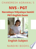 NVS PGT English Navodaya Vidyalaya Samiti PGT Exam Ebook PDF Book