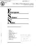 European Science Notes
