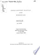 Child Support Manual and Schedules