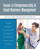 Issues in Entrepreneurship & Small Business Management