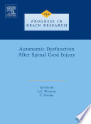 Autonomic Dysfunction After Spinal Cord Injury Book