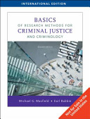 Basics of Research Methods for Criminal Justice and Criminology Book