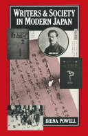 Writers and Society in Modern Japan