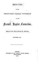 Minutes of the ... General Conference of the Freewill Baptist Connection in North America ...