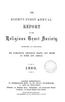 The fifty-first (-136th) annual report of the Religious tract society