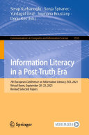 Information Literacy in a Post-Truth Era