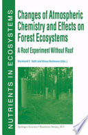 Changes of Atmospheric Chemistry and Effects on Forest Ecosystems Book