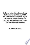 Indiscreet Letters from Peking Book
