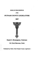 Book of Proceedings of the Putnam County Legislature