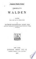 Thoreau s Walden Book