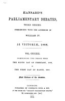 The Parliamentary Debates (Authorised Edition).