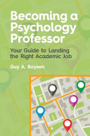 Becoming a Psychology Professor Book