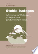 Stable Isotopes Book