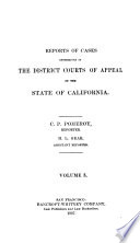 Reports of Cases Determined in the District Courts of Appeal of the State of California Book